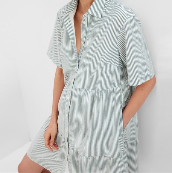 Striped Button-Down Dress - Picture 5 of 12